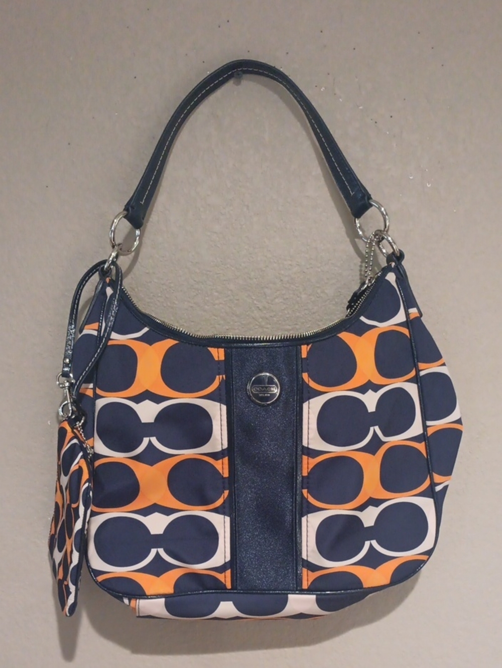 Vintage Coach Poppy Bag With Matching Wristlet